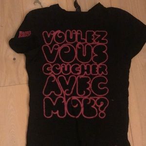 T shirt with sexy French writing.